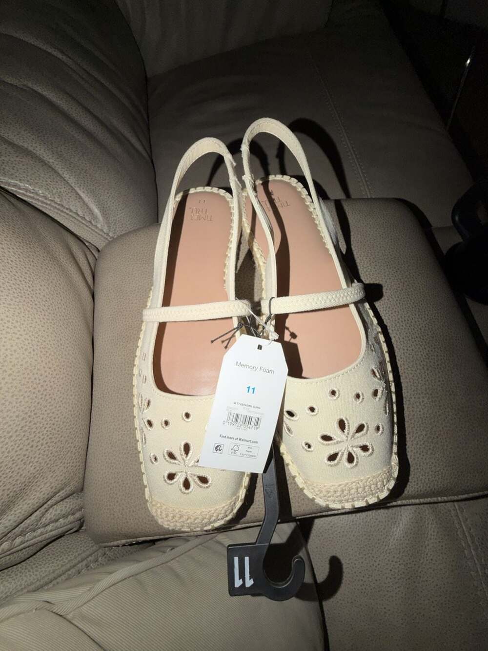 Time and Tru Women's Espadrille Slingback Shoes